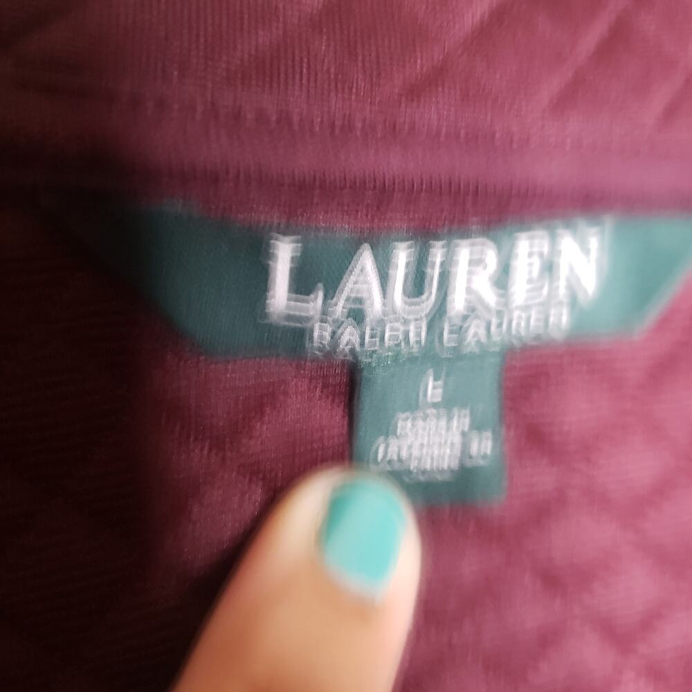 Lauren Ralph Lauren| Burgundy Vest - Picture 6 of 8